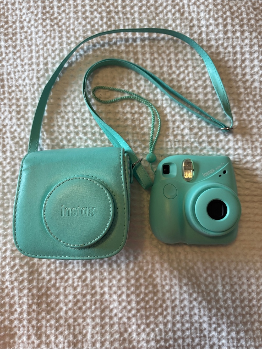 Fujifilm Mini 7+ Instant Camera with Teal Case - Teal